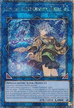 QUARTER CENTURY SECRET RARE Eria the Water Charmer, Gentle (Quarter Century Secret Rare) (RA03-EN047) - Quarter Century Bonanza 1st Edition