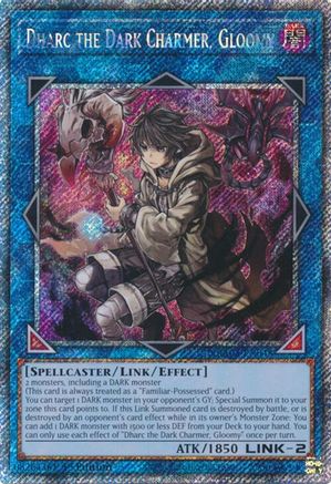 PLATINUM SECRET RARE Dharc the Dark Charmer, Gloomy (Platinum Secret Rare) (RA03-EN048) - Quarter Century Bonanza 1st Edition