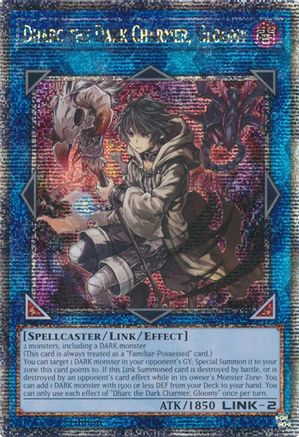 QUARTER CENTURY SECRET RARE Dharc the Dark Charmer, Gloomy (Quarter Century Secret Rare) (RA03-EN048) - Quarter Century Bonanza 1st Edition