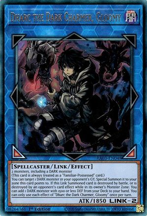 PRISMATIC ULTIMATE RARE Dharc the Dark Charmer, Gloomy (PUR) (RA03-EN048) - Quarter Century Bonanza 1st Edition
