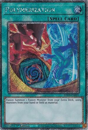 PLATINUM SECRET RARE Polymerization (B) (HERO Art) (Platinum Secret Rare) (RA03-EN051) - Quarter Century Bonanza 1st Edition