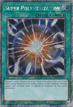 PLATINUM SECRET RARE Super Polymerization (Platinum Secret Rare) (RA03-EN053) - Quarter Century Bonanza 1st Edition