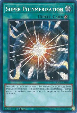 SECRET RARE Super Polymerization (Secret Rare) (RA03-EN053) - Quarter Century Bonanza 1st Edition