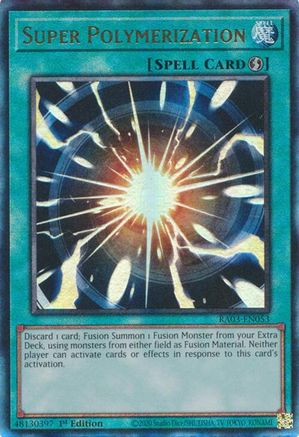 PRISMATIC ULTIMATE RARE Super Polymerization (PUR) (RA03-EN053) - Quarter Century Bonanza 1st Edition