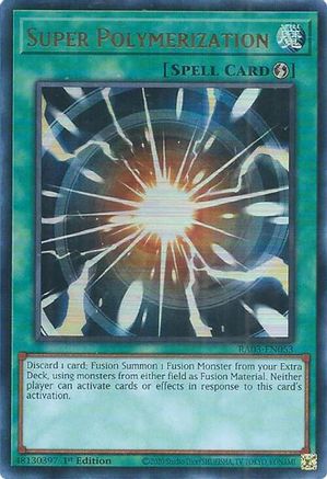ULTRA RARE Super Polymerization (UR) (RA03-EN053) - Quarter Century Bonanza 1st Edition