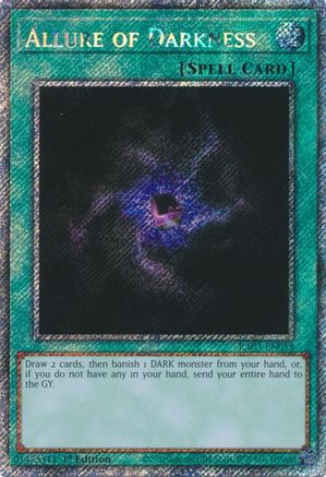 PLATINUM SECRET RARE Allure of Darkness (Platinum Secret Rare) (RA03-EN055) - Quarter Century Bonanza 1st Edition