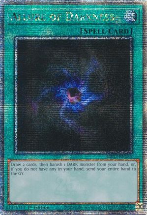 QUARTER CENTURY SECRET RARE Allure of Darkness (Quarter Century Secret Rare) (RA03-EN055) - Quarter Century Bonanza 1st Edition