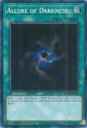 SECRET RARE Allure of Darkness (Secret Rare) (RA03-EN055) - Quarter Century Bonanza 1st Edition