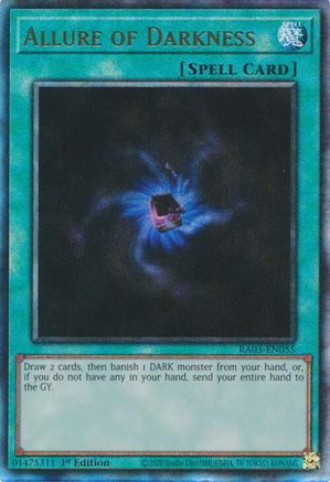 PRISMATIC ULTIMATE RARE Allure of Darkness (PUR) (RA03-EN055) - Quarter Century Bonanza 1st Edition