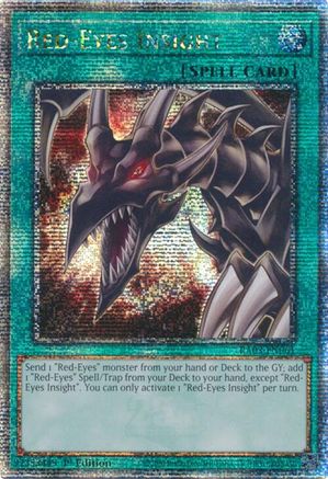 QUARTER CENTURY SECRET RARE Red-Eyes Insight (Quarter Century Secret Rare) (RA03-EN061) - Quarter Century Bonanza 1st Edition