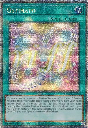 QUARTER CENTURY SECRET RARE Ostinato (Quarter Century Secret Rare) (RA03-EN064) - Quarter Century Bonanza 1st Edition
