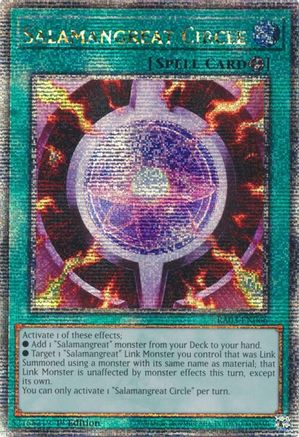 QUARTER CENTURY SECRET RARE Salamangreat Circle (Quarter Century Secret Rare) (RA03-EN066) - Quarter Century Bonanza 1st Edition