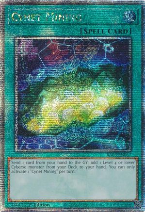 QUARTER CENTURY SECRET RARE Cynet Mining (Quarter Century Secret Rare) (RA03-EN067) - Quarter Century Bonanza 1st Edition