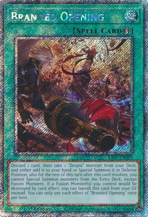 PLATINUM SECRET RARE Branded Opening (Platinum Secret Rare) (RA03-EN070) - Quarter Century Bonanza 1st Edition