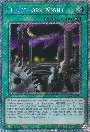 PLATINUM SECRET RARE Clockwork Night (Platinum Secret Rare) (RA03-EN071) - Quarter Century Bonanza 1st Edition