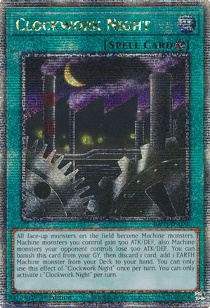 QUARTER CENTURY SECRET RARE Clockwork Night (Quarter Century Secret Rare) (RA03-EN071) - Quarter Century Bonanza 1st Edition