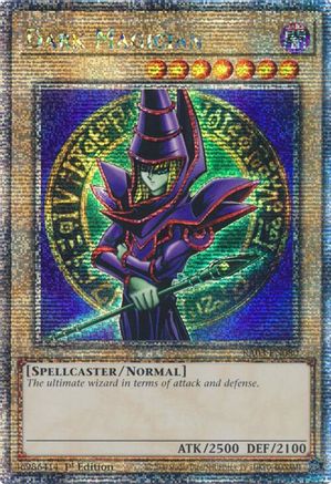 QUARTER CENTURY SECRET RARE Dark Magician (Quarter Century Secret Rare) (RA03-EN080) - Quarter Century Bonanza 1st Edition