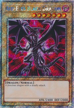 PLATINUM SECRET RARE Red-Eyes Black Dragon (Platinum Secret Rare) (RA03-EN081) - Quarter Century Bonanza 1st Edition