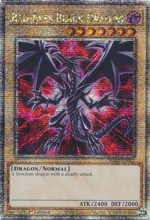 QUARTER CENTURY SECRET RARE Red-Eyes Black Dragon (Quarter Century Secret Rare) (RA03-EN081) - Quarter Century Bonanza 1st Edition