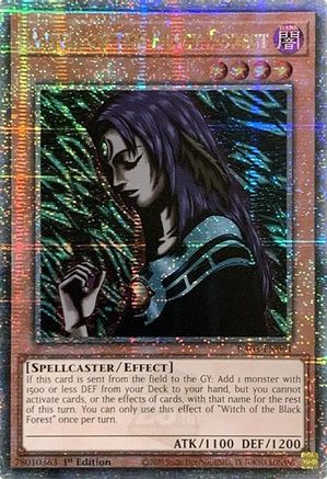 QUARTER CENTURY SECRET RARE Witch of the Black Forest (Quarter Century Secret Rare) (RA03-EN091) - Quarter Century Bonanza 1st Edition