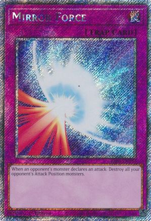 PLATINUM SECRET RARE Mirror Force (Platinum Secret Rare) (RA03-EN093) - Quarter Century Bonanza 1st Edition