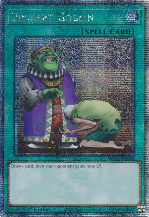 QUARTER CENTURY SECRET RARE Upstart Goblin (Quarter Century Secret Rare) (RA03-EN096) - Quarter Century Bonanza 1st Edition