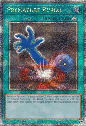 QUARTER CENTURY SECRET RARE Premature Burial (Quarter Century Secret Rare) (RA03-EN103) - Quarter Century Bonanza 1st Edition