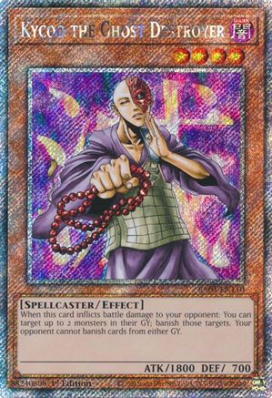 PLATINUM SECRET RARE Kycoo the Ghost Destroyer (Platinum Secret Rare) (RA03-EN110) - Quarter Century Bonanza 1st Edition