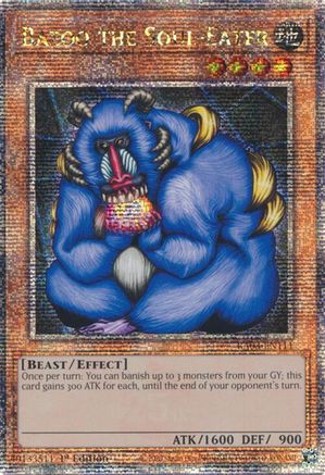 QUARTER CENTURY SECRET RARE Bazoo the Soul-Eater (Quarter Century Secret Rare) (RA03-EN111) - Quarter Century Bonanza 1st Edition