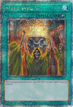 QUARTER CENTURY SECRET RARE Mage Power (Quarter Century Secret Rare) (RA03-EN113) - Quarter Century Bonanza 1st Edition