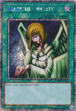 PLATINUM SECRET RARE Graceful Charity (Platinum Secret Rare) (RA03-EN116) - Quarter Century Bonanza 1st Edition