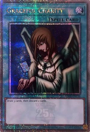 QUARTER CENTURY SECRET RARE Graceful Charity (Quarter Century Secret Rare) (RA03-EN116) - Quarter Century Bonanza 1st Edition
