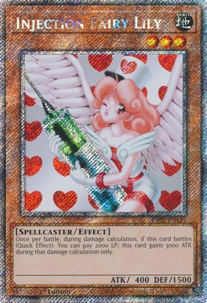 PLATINUM SECRET RARE Injection Fairy Lily (Platinum Secret Rare) (RA03-EN117) - Quarter Century Bonanza 1st Edition