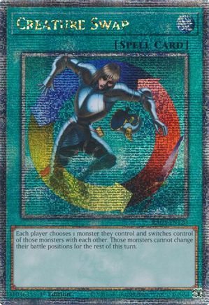 QUARTER CENTURY SECRET RARE Creature Swap (Quarter Century Secret Rare) (RA03-EN120) - Quarter Century Bonanza 1st Edition