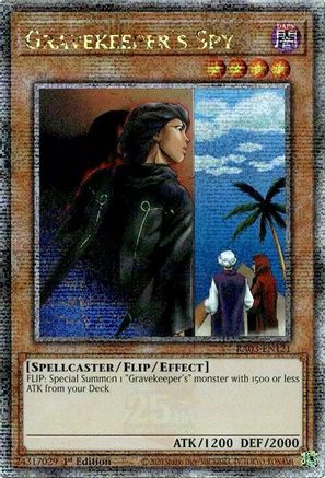 QUARTER CENTURY SECRET RARE Gravekeeper's Spy (Quarter Century Secret Rare) (RA03-EN121) - Quarter Century Bonanza 1st Edition