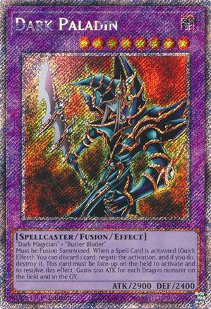 PLATINUM SECRET RARE Dark Paladin (Platinum Secret Rare) (RA03-EN126) - Quarter Century Bonanza 1st Edition