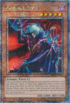 QUARTER CENTURY SECRET RARE Vampire Lord (Quarter Century Secret Rare) (RA03-EN128) - Quarter Century Bonanza 1st Edition
