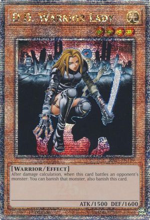 QUARTER CENTURY SECRET RARE D.D. Warrior Lady (Quarter Century Secret Rare) (RA03-EN129) - Quarter Century Bonanza 1st Edition