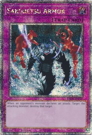 QUARTER CENTURY SECRET RARE Sakuretsu Armor (Quarter Century Secret Rare) (RA03-EN130) - Quarter Century Bonanza 1st Edition