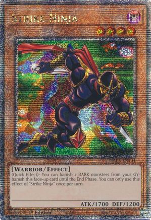 QUARTER CENTURY SECRET RARE Strike Ninja (Quarter Century Secret Rare) (RA03-EN131) - Quarter Century Bonanza 1st Edition