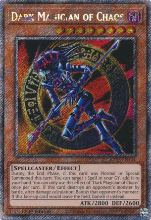 PLATINUM SECRET RARE Dark Magician of Chaos (Platinum Secret Rare) (RA03-EN134) - Quarter Century Bonanza 1st Edition