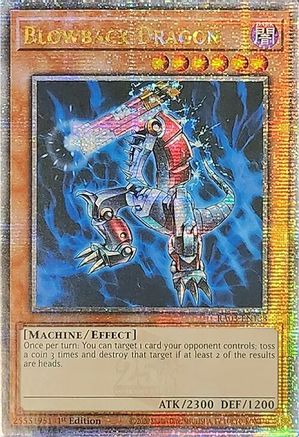 QUARTER CENTURY SECRET RARE Blowback Dragon (Quarter Century Secret Rare) (RA03-EN138) - Quarter Century Bonanza 1st Edition