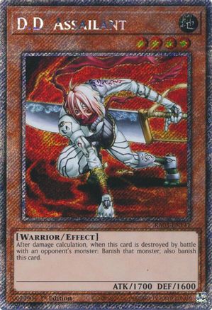 PLATINUM SECRET RARE D.D. Assailant (Platinum Secret Rare) (RA03-EN141) - Quarter Century Bonanza 1st Edition