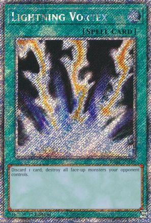 PLATINUM SECRET RARE Lightning Vortex (Platinum Secret Rare) (RA03-EN148) - Quarter Century Bonanza 1st Edition