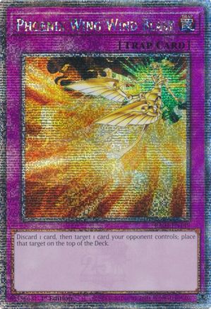 QUARTER CENTURY SECRET RARE Phoenix Wing Wind Blast (Quarter Century Secret Rare) (RA03-EN149) - Quarter Century Bonanza 1st Edition