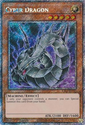PLATINUM SECRET RARE Cyber Dragon (Platinum Secret Rare) (RA03-EN155) - Quarter Century Bonanza 1st Edition