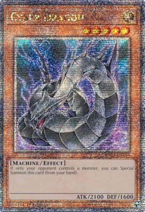 QUARTER CENTURY SECRET RARE Cyber Dragon (Quarter Century Secret Rare) (RA03-EN155) - Quarter Century Bonanza 1st Edition