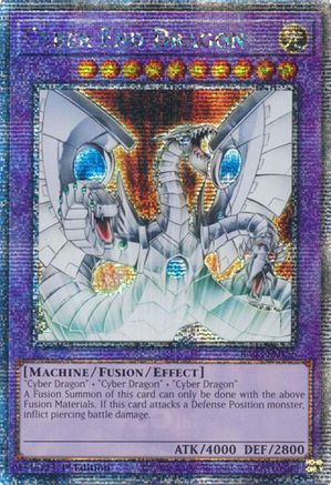 QUARTER CENTURY SECRET RARE Cyber End Dragon (Quarter Century Secret Rare) (RA03-EN156) - Quarter Century Bonanza 1st Edition