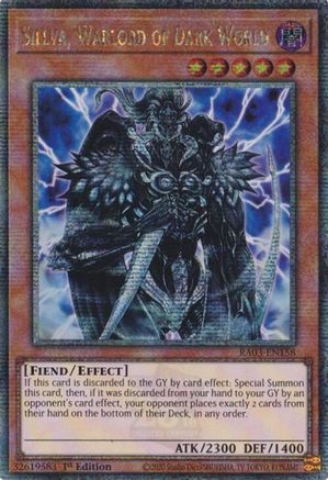 QUARTER CENTURY SECRET RARE Sillva, Warlord of Dark World (Quarter Century Secret Rare) (RA03-EN158) - Quarter Century Bonanza 1st Edition