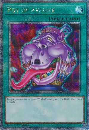 QUARTER CENTURY SECRET RARE Pot of Avarice (Quarter Century Secret Rare) (RA03-EN160) - Quarter Century Bonanza 1st Edition